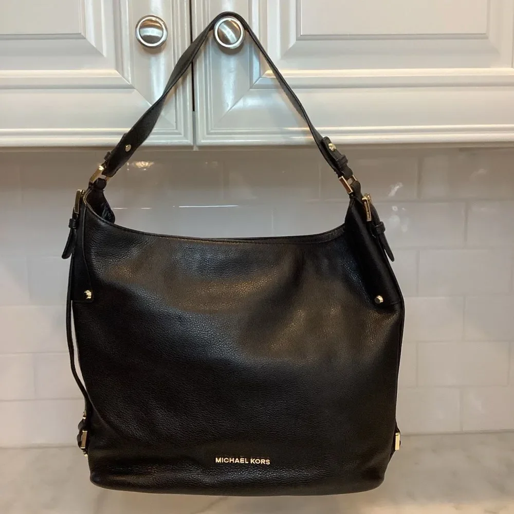 Michael Kors Bag Purse Handbag Bedford Belted Large Leather Hobo Shoulder Bag